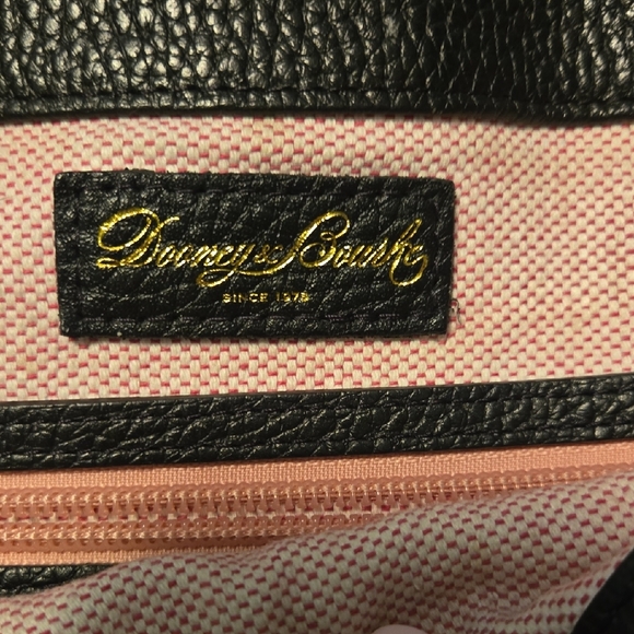 Dooney & Bourke Black and Gold Hobo Bag - Picture 5 of 8